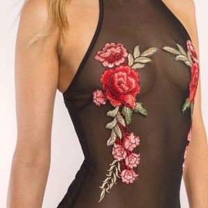 Streetwear Society- Sheer Black Bodysuit